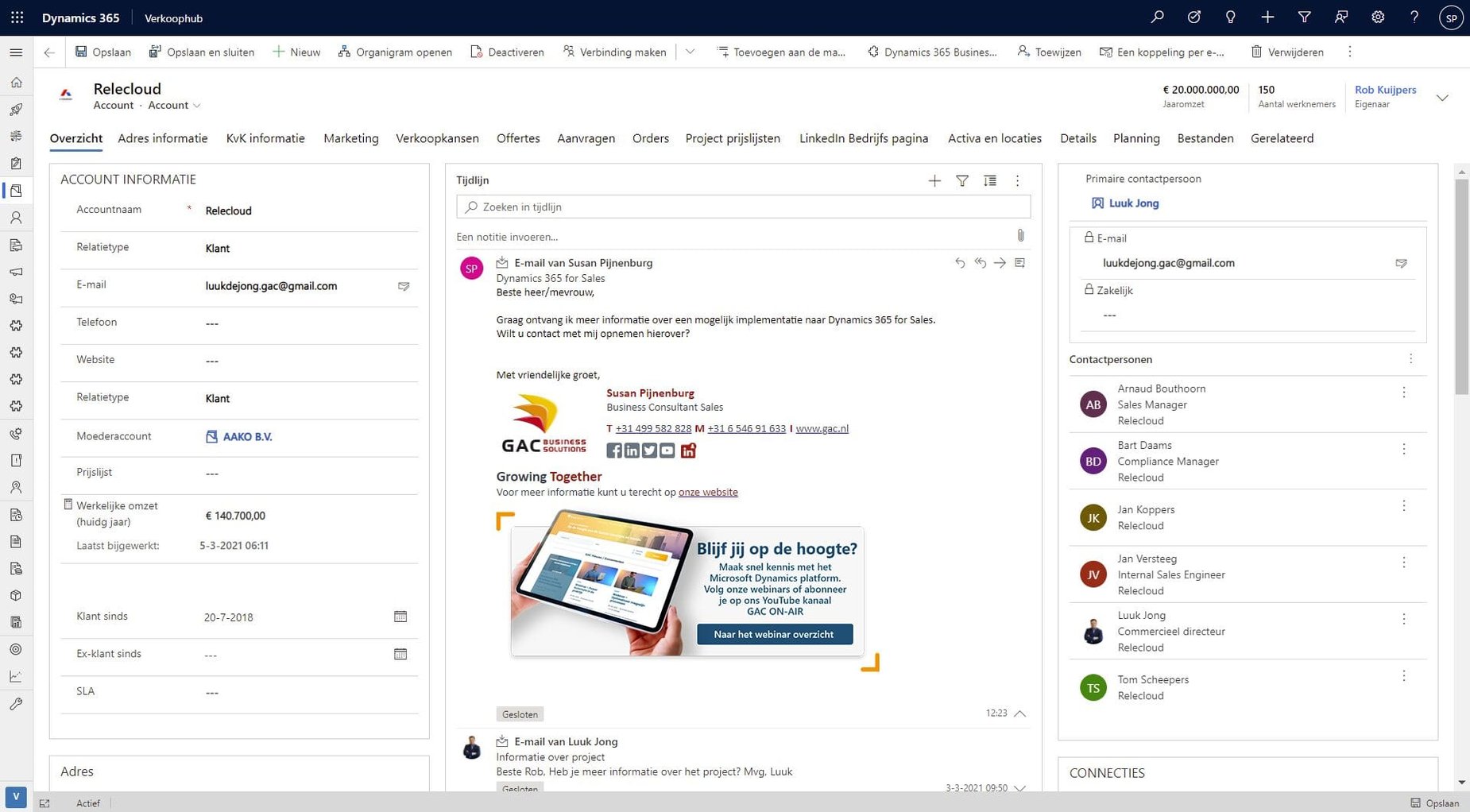 13 Outlook integratie 2